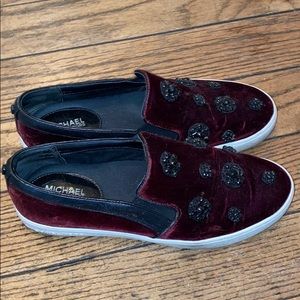 Velvet sneakers